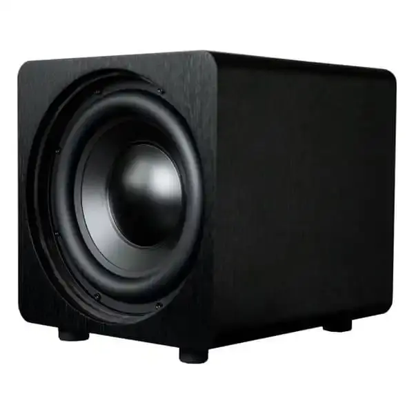 Subwoofer attivo Velodyne Deep Blue DB-10 con design quadrato e cono visibile