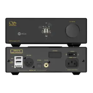 Lettore CD Shanling ET3 visto da dietro con porte e connettori
