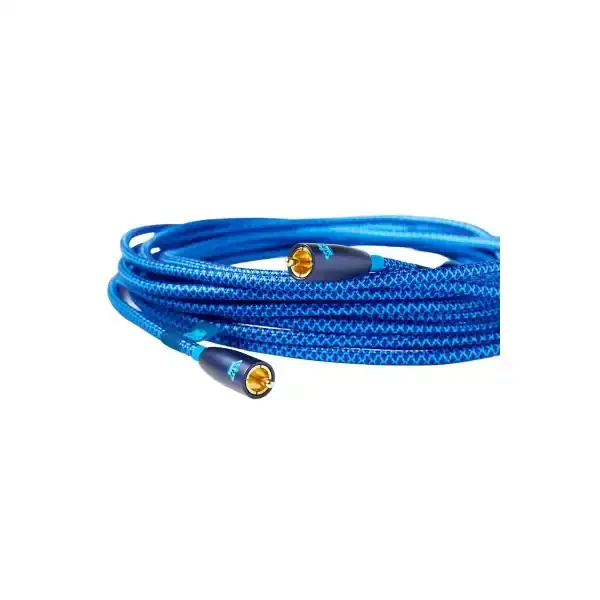 Cavo interconnessione blu con estremità dorate