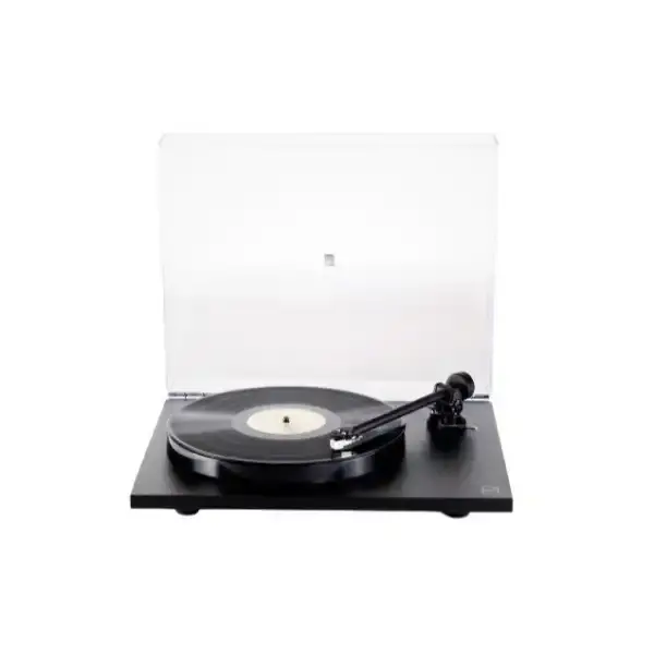Giradischi Rega Planar 1 con disco in vinile e coperchio trasparente