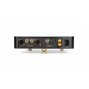 Retro del DAC LAiV Harmony R2R con porte di connessione e dettagli dorati