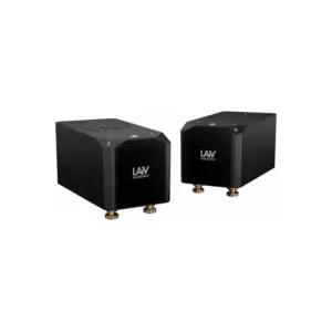 Due amplificatori LAiV Harmony GaNM neri con dettagli metallici