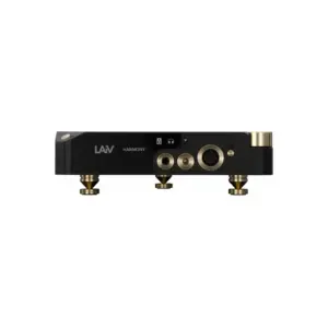 Amplificatore LAiV Harmony HP2A visto frontalmente con connettori audio