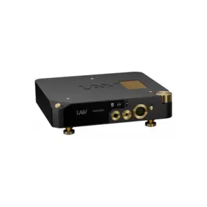 Amplificatore LAiV Harmony HP2A visto dall'alto con connettori audio e pulsanti di controllo