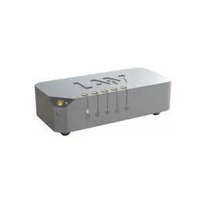 Dispositivo audio DAC con pannello frontale e connettori per l'input e l'output