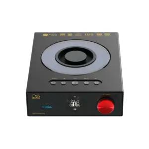 Lettore CD Shanling ET3 EVO con display centrale e manopola rossa